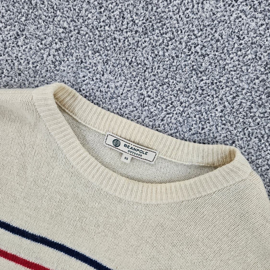 [95] 빈폴 스트라이프 라운드넥 니트 스웨터 1104JM2 상품이미지2