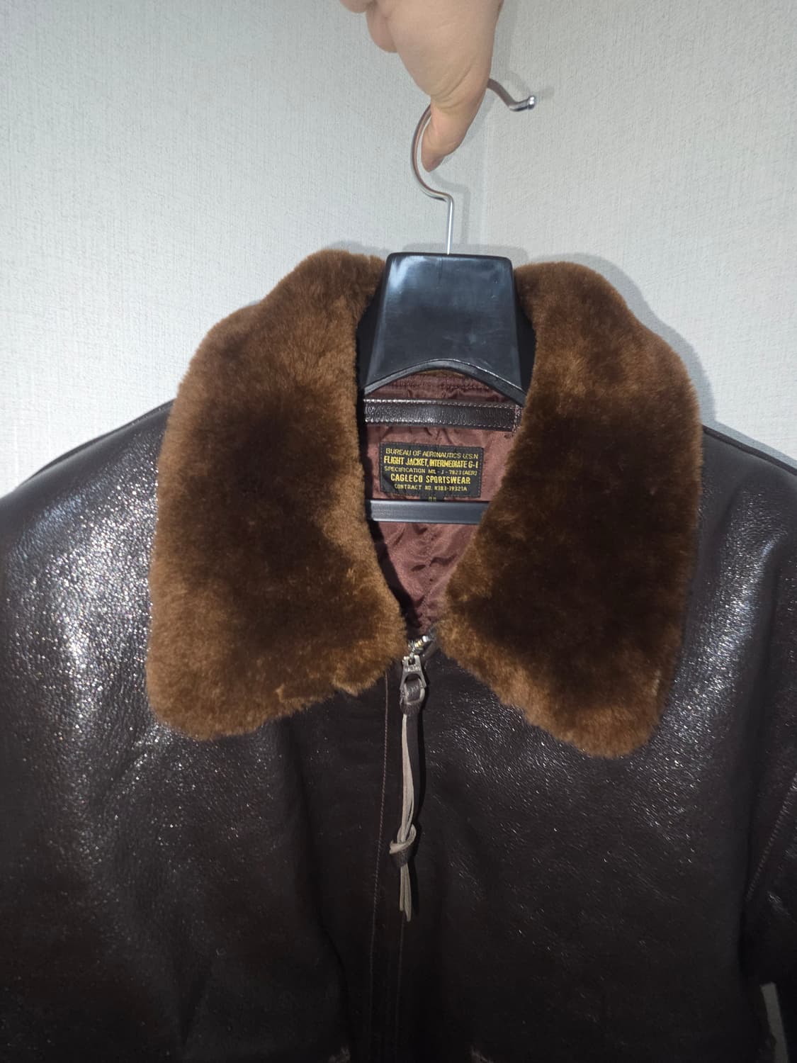 아카펠라클로딩  G-1 자켓 44size/고트스킨 26fw 상품이미지2
