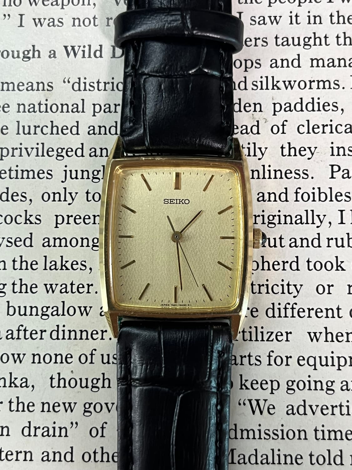 빈티지 세이코 탱크 7N01-5A40 (1990) 상품이미지1