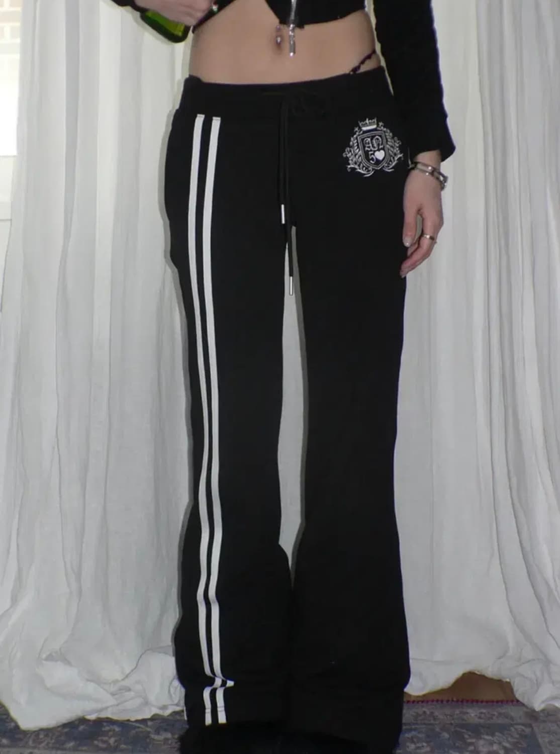 엔젤넘버555 Angelic sweat pants Black 상품이미지2