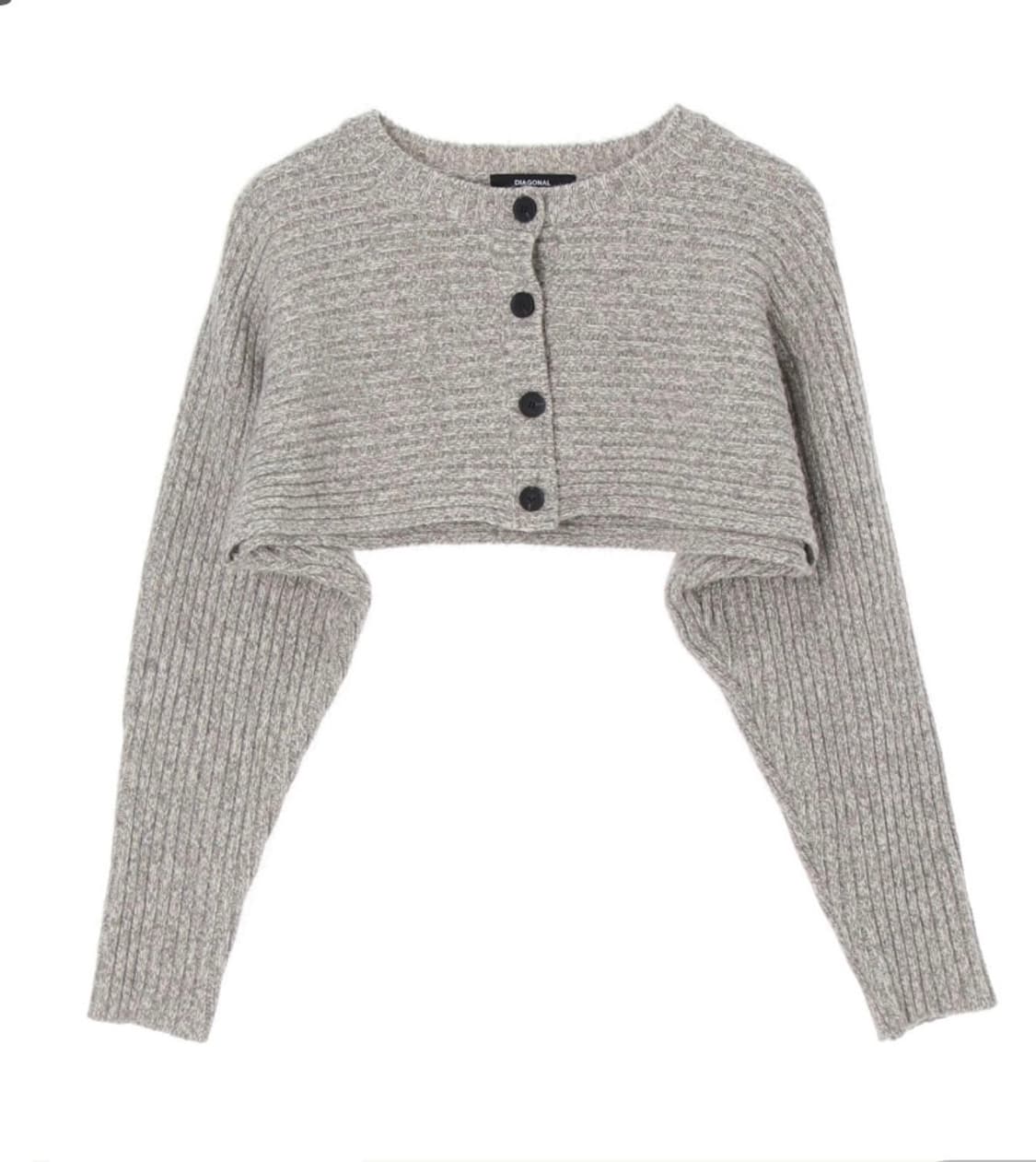 다이애그널 CROP KNIT CARDIGAN 상품이미지2