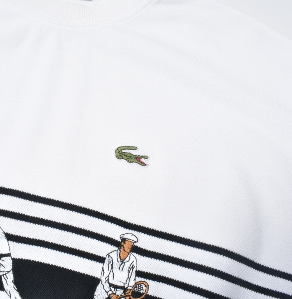 90s 라코스테 라운드넥 코튼 니트 3 상품이미지3