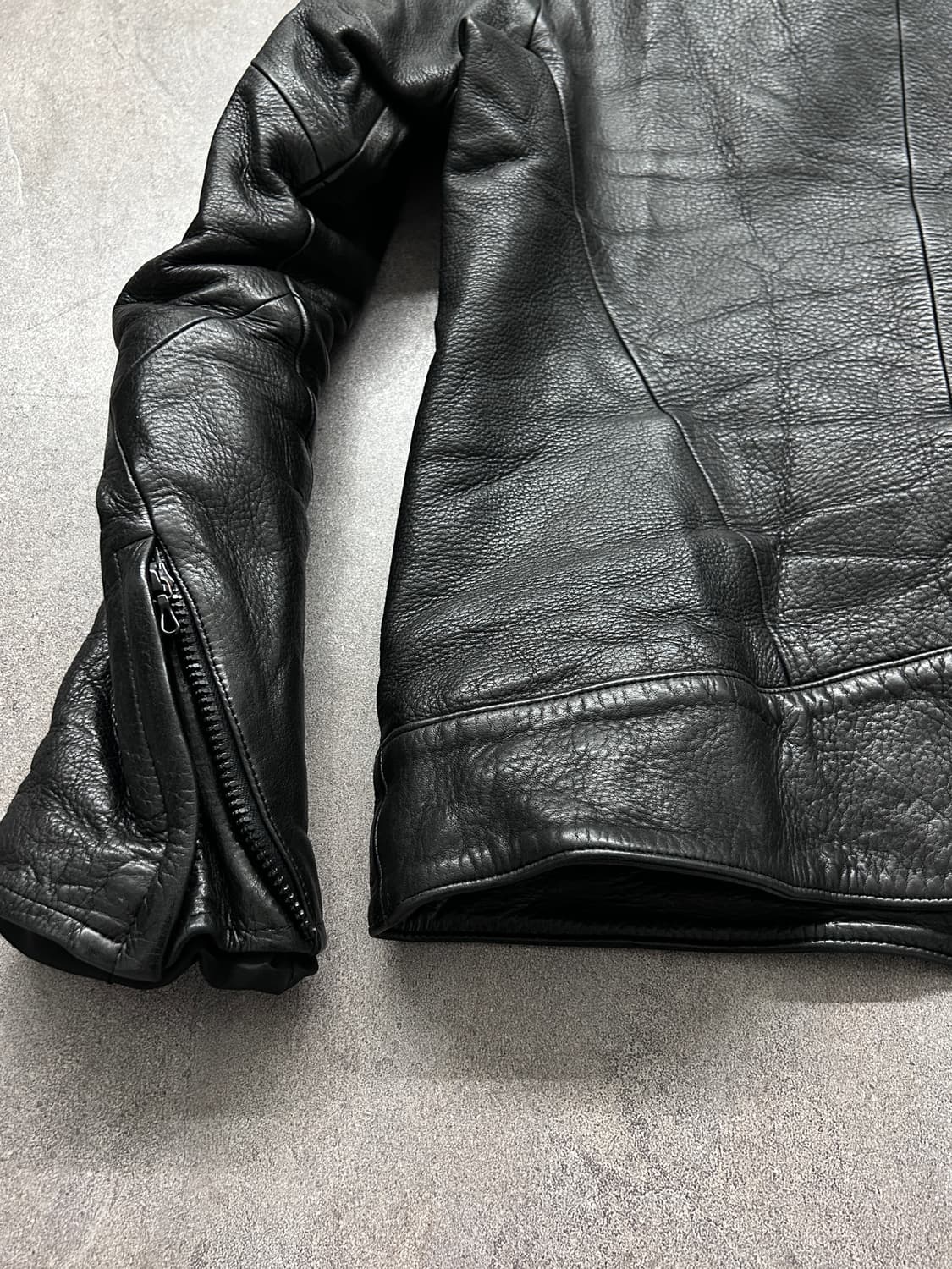 Civilized 스티어하이드 하이넥 레더 자켓 상품이미지8