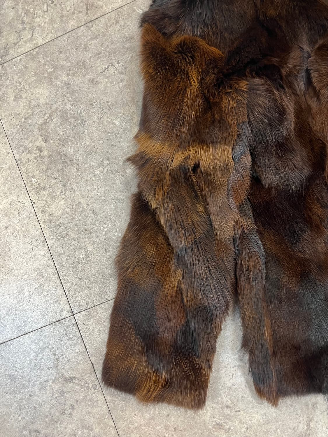 빈티지 페이크 퍼 자켓 브라운 42 #csz2647 상품이미지8