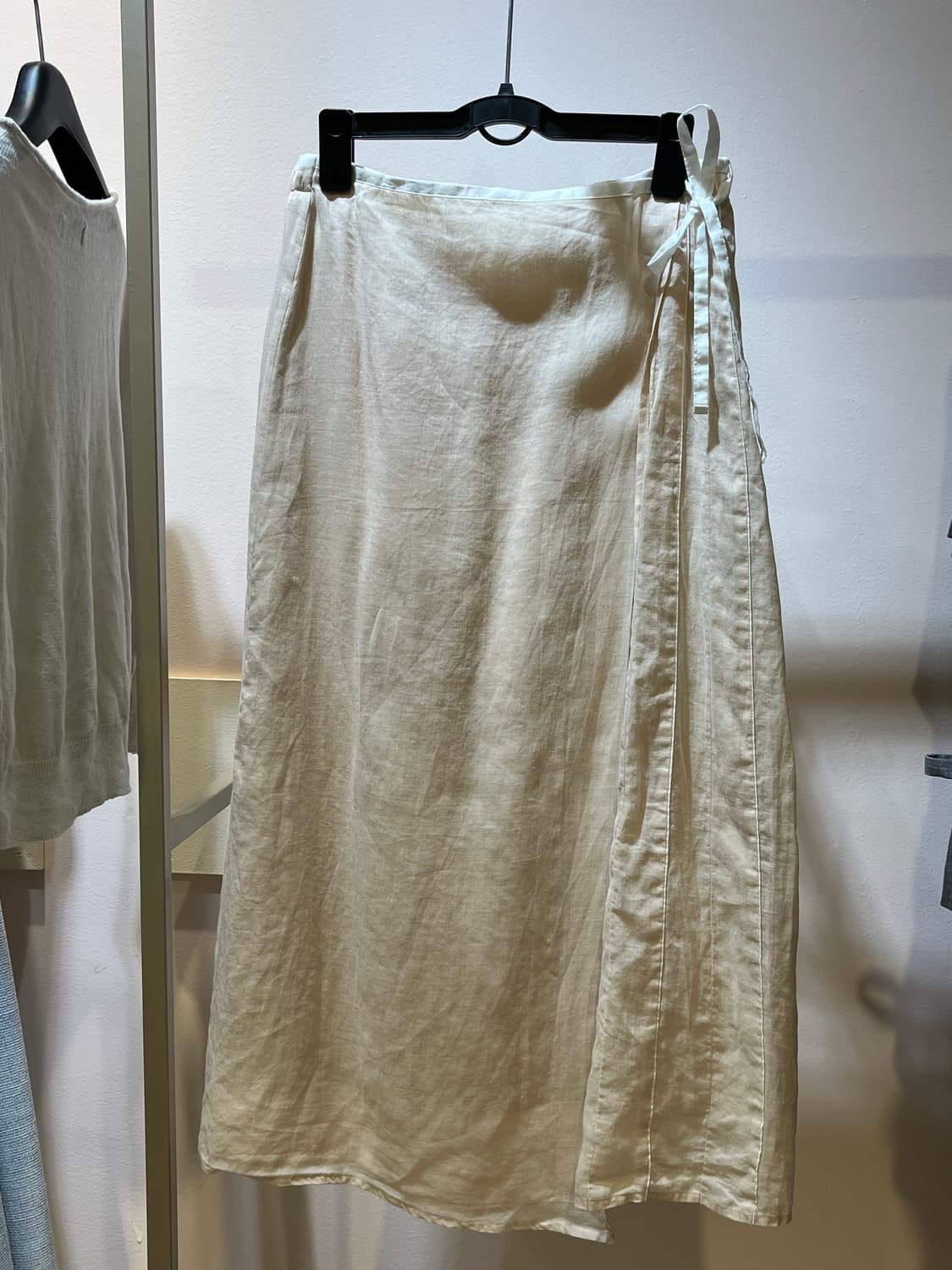 일본 피치칼라 린넨  스커트 상품이미지1