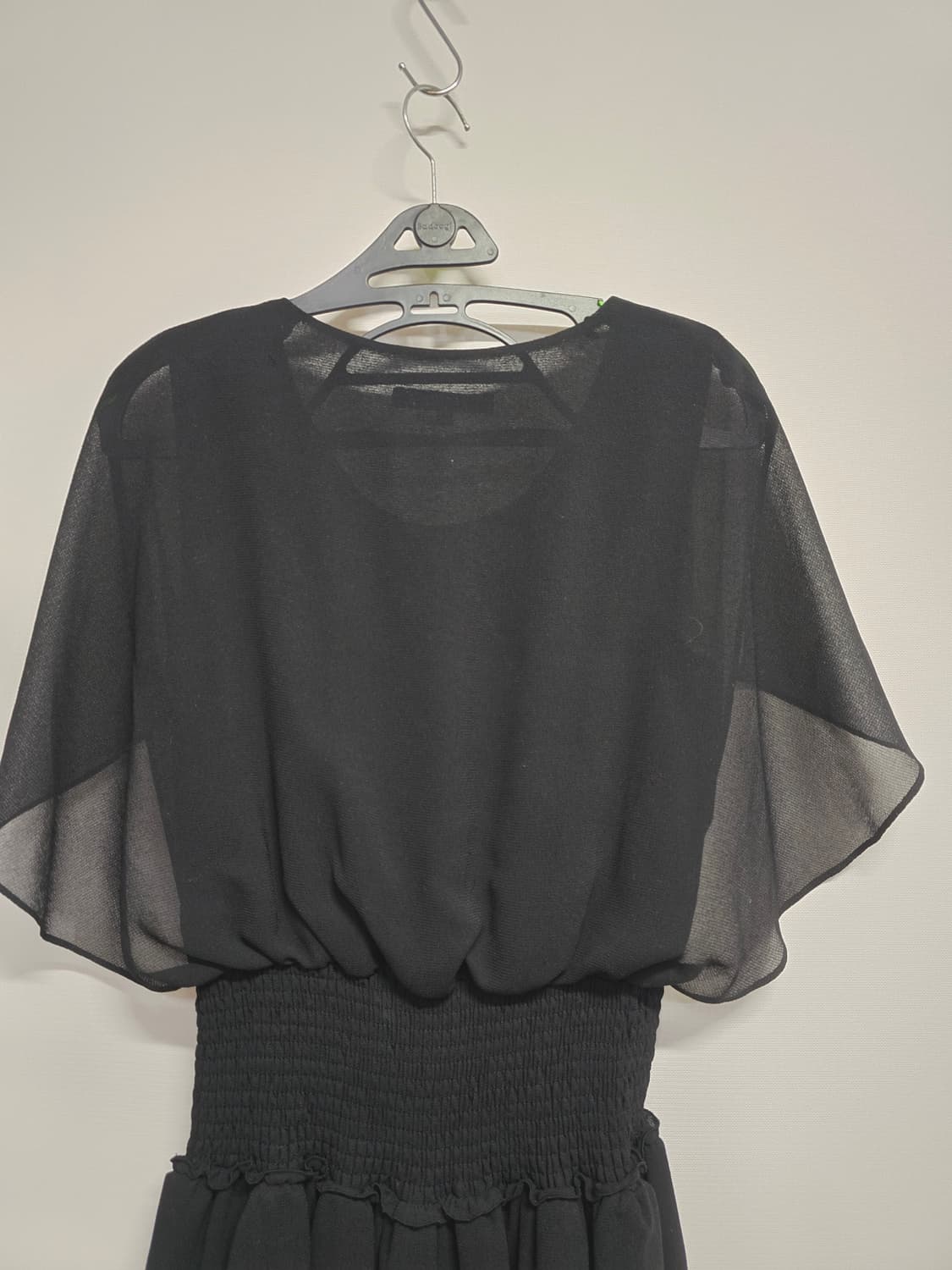 EGOIST 블랙 쉬폰 레이어드 미니 원피스 상품이미지6