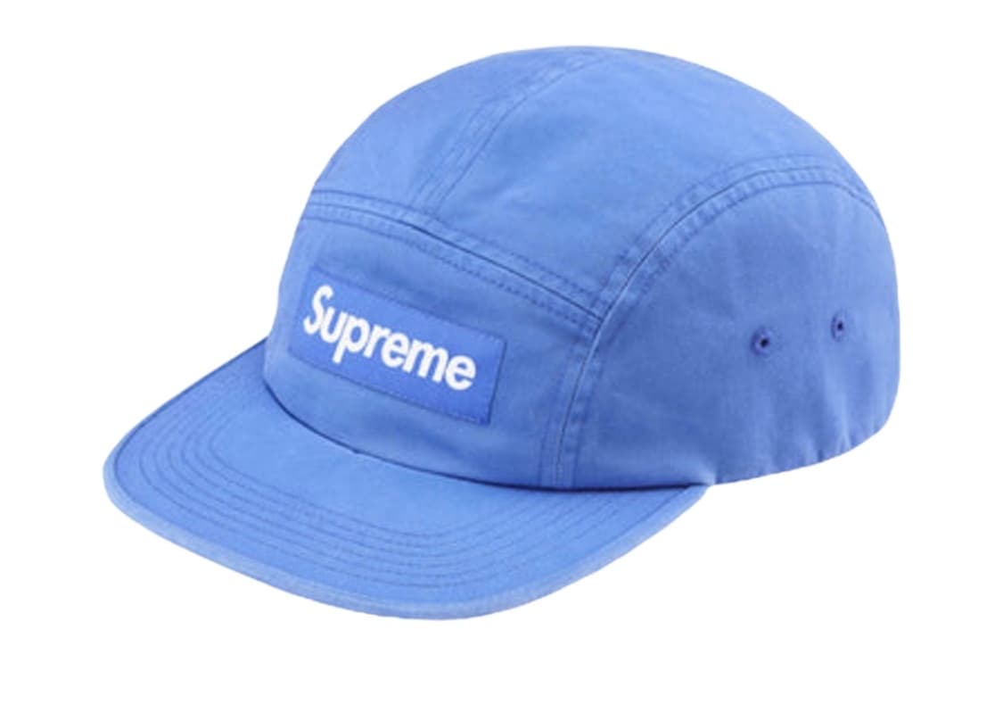 슈프림 워시드 치노 트윌 캠프캡 라이트 로얄 상품이미지1