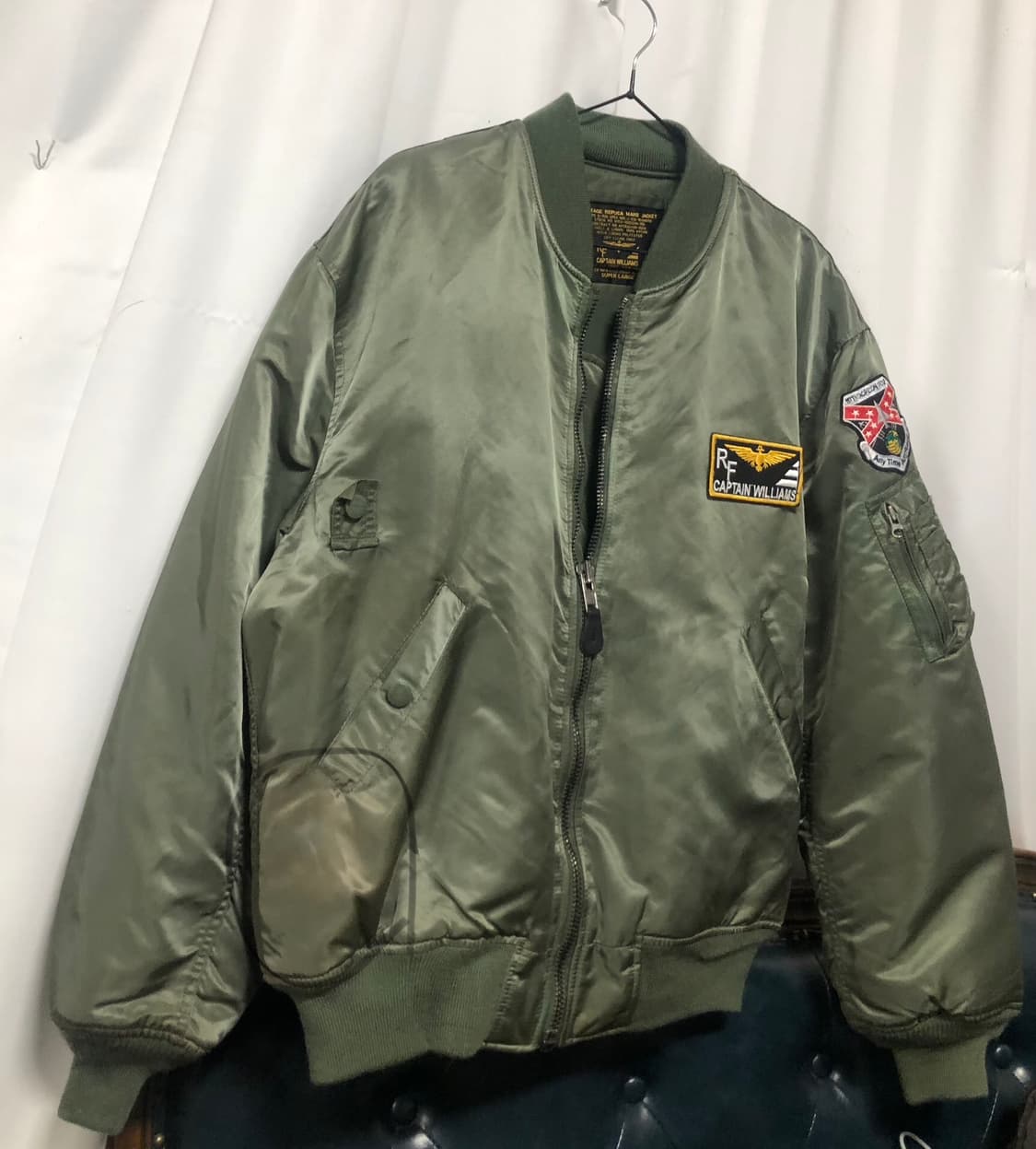 rf 캡틴 윌리엄스 ma1 카키 항공자켓 상품이미지9