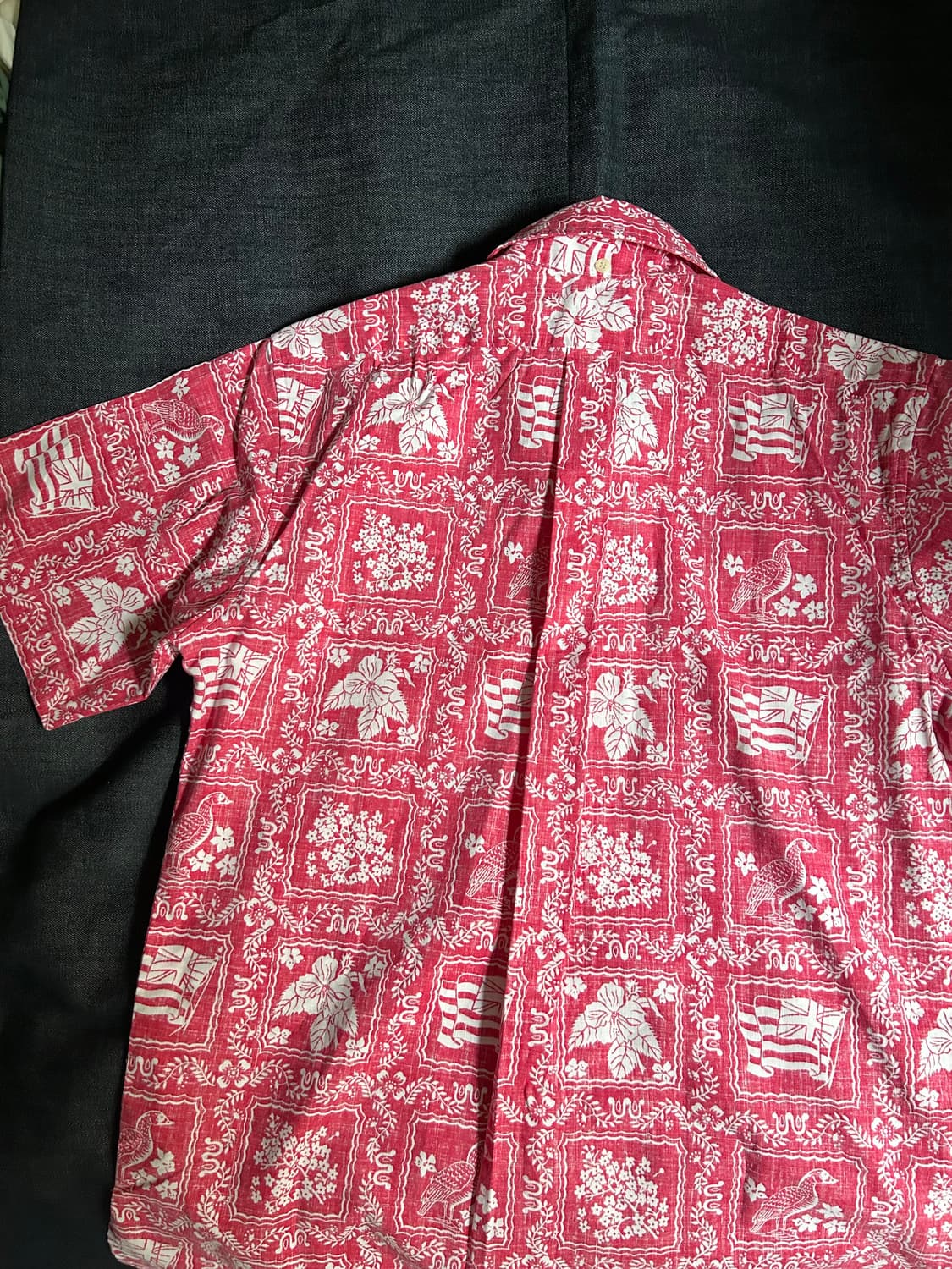 90‘s 레인스푸너 리버스 프린팅 하와이안 셔츠 Made in USA 상품이미지10