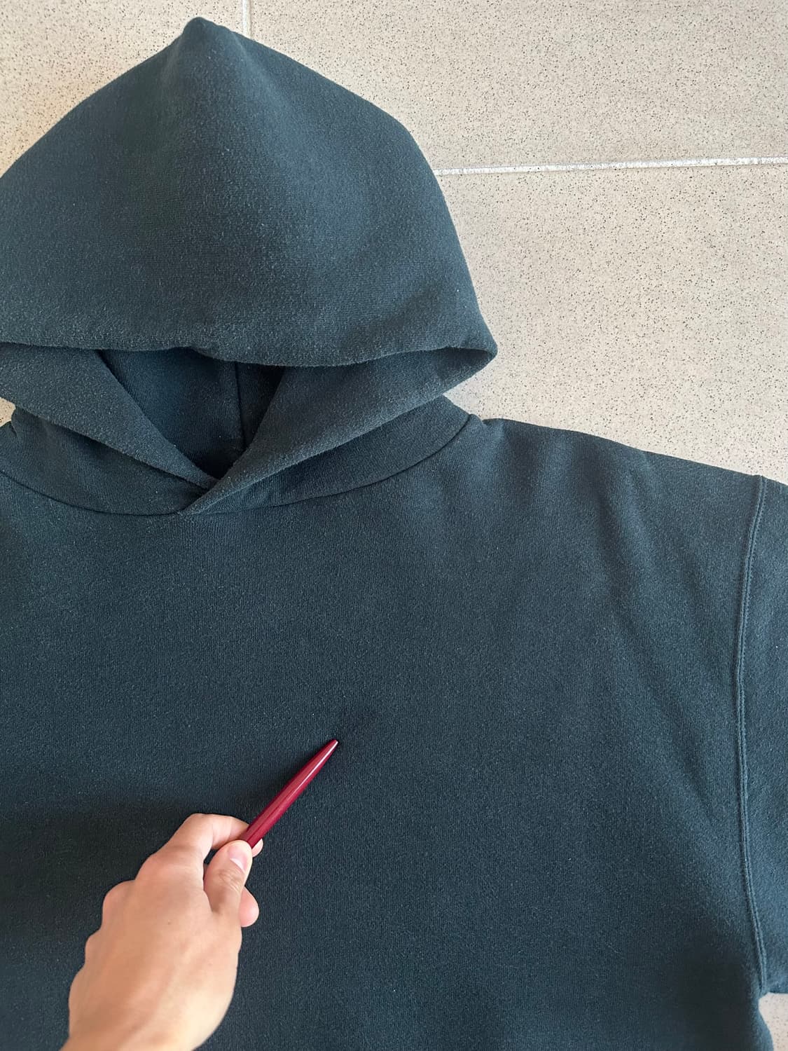 90s 빈티지 러셀 후드 블랙 L USA 상품이미지7