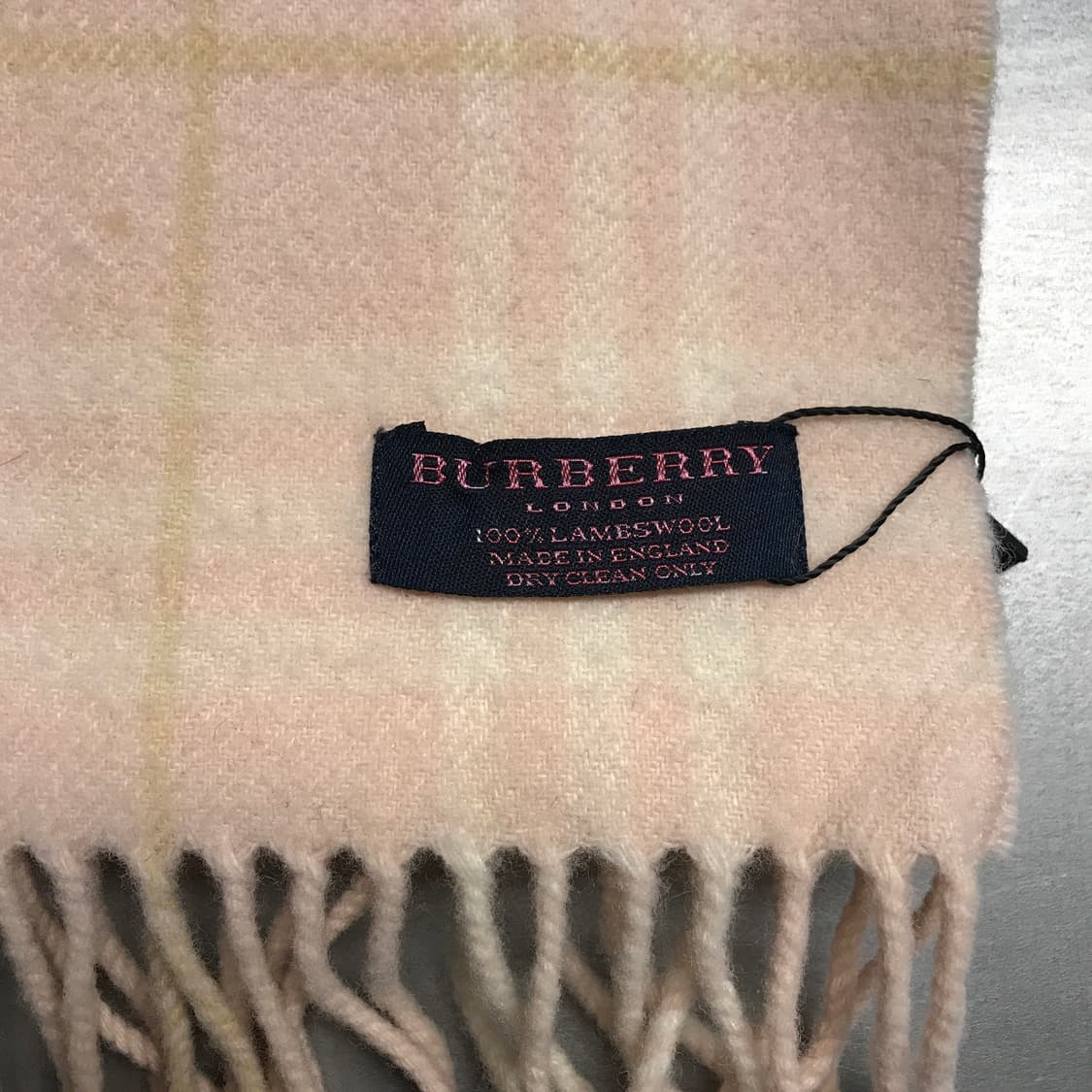 버버리 정품 램스울 머플러 핑크 상품이미지4