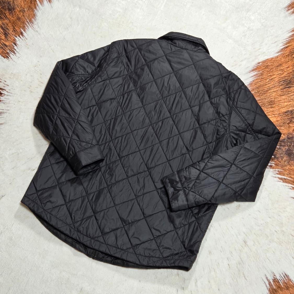 자라 패디드 누빔 블랙 셔츠 상품이미지4