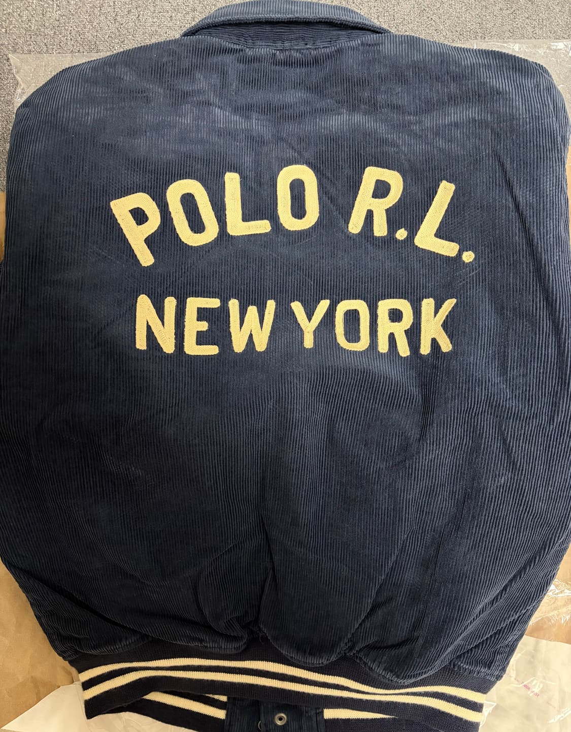 폴로 레터맨 코듀로이 바시티 S 새상품 판매합니다 상품이미지1