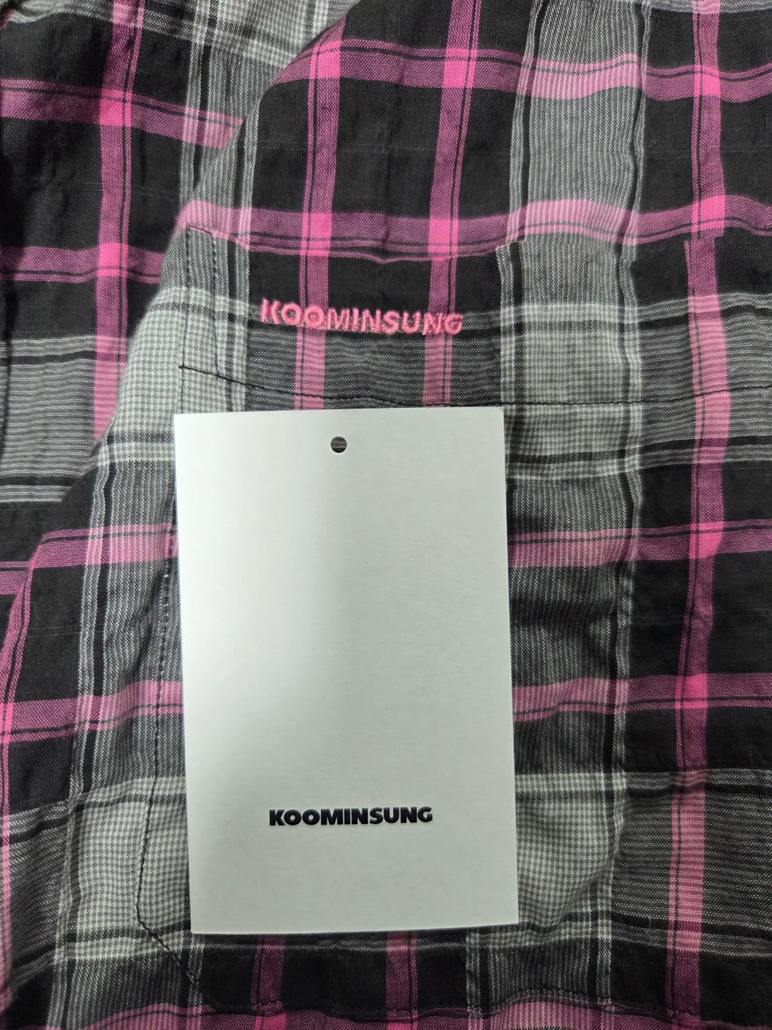 [S] 구민성 블랙핑크 체크셔츠 상품이미지2
