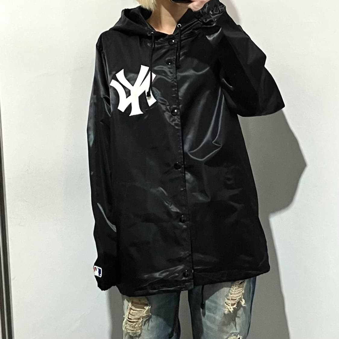 마제스틱 뉴욕양키즈 빅로고 코치자켓 상품이미지1