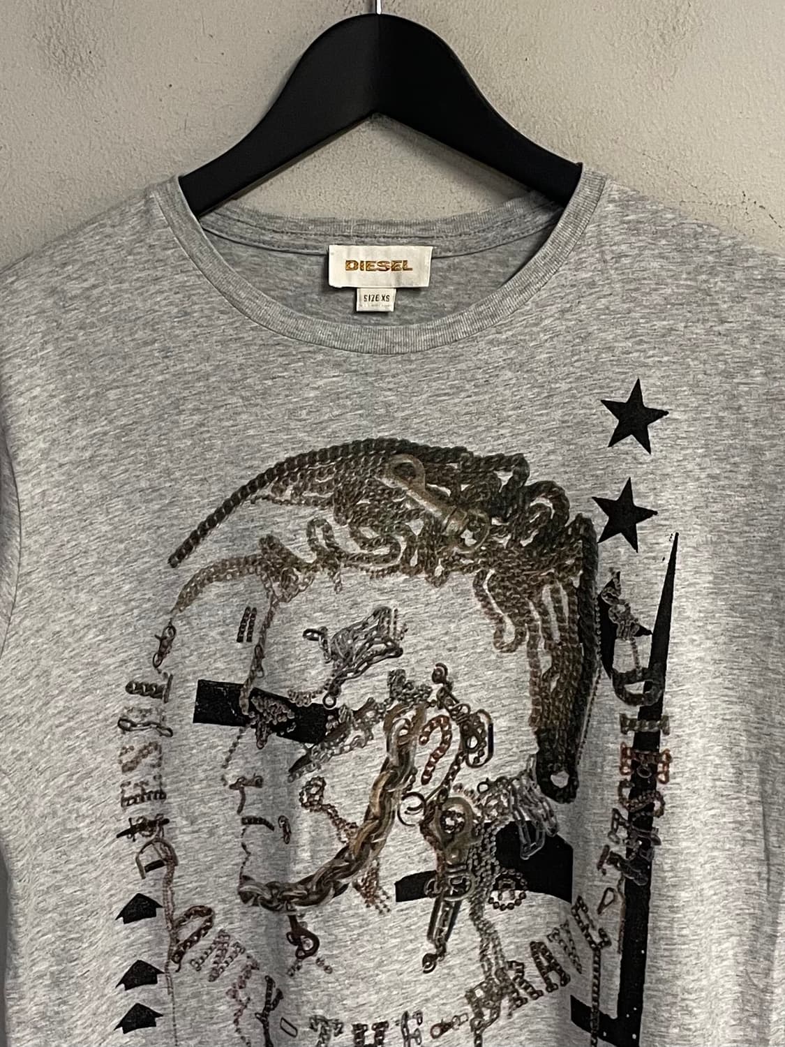 DIESEL chain printing t-shirt  상품이미지2