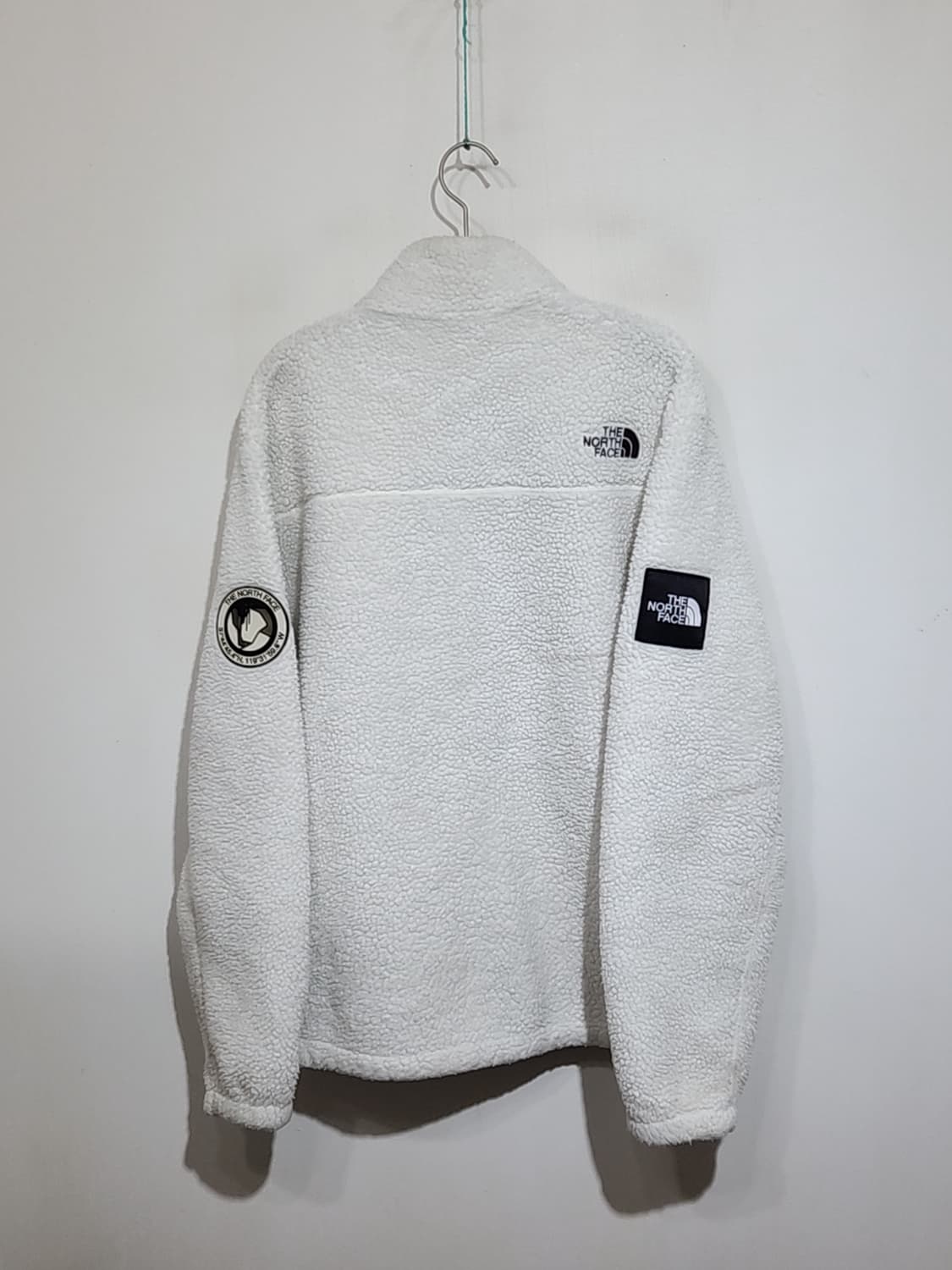 노스페이스 플리스 점퍼 화이트 뽀글이 빅사이즈 후리스 자켓  상품이미지8