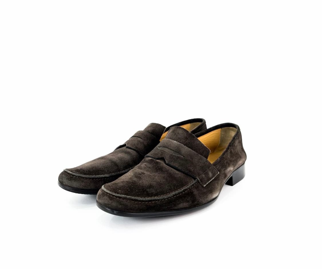 [40] Hermes 에르메스 남성 H 로고 스웨이드 모카신 로퍼 상품이미지1