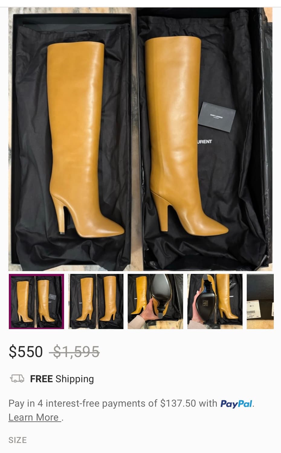 생로랑 부츠 (새제품,풀박스) 36사이즈 상품이미지10