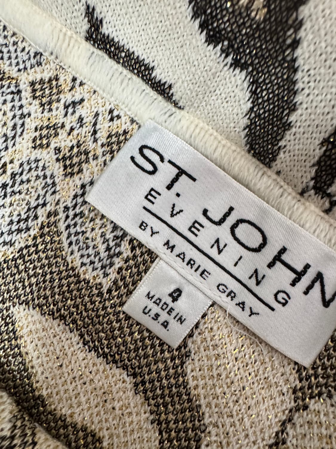 여성 정품 세인트존 ST JOHN 하객룩 금장 플라워 셋업 상품이미지6