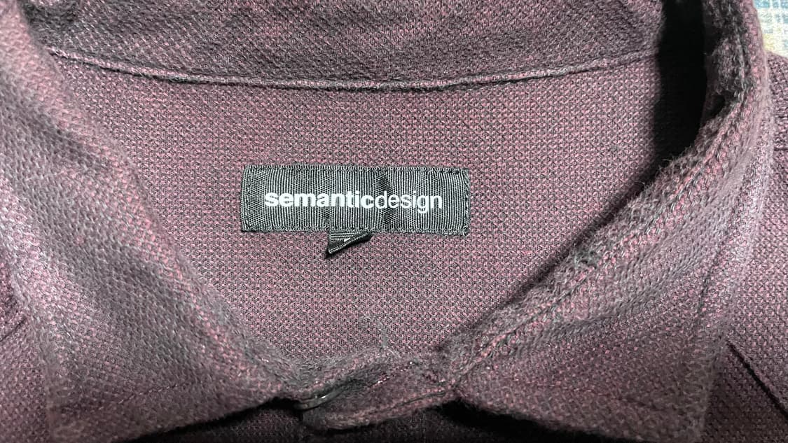 JPN 일본 빈티지 y2k 모리걸 아메카지 오버핏 7부 버건디 셔츠 L 상품이미지8