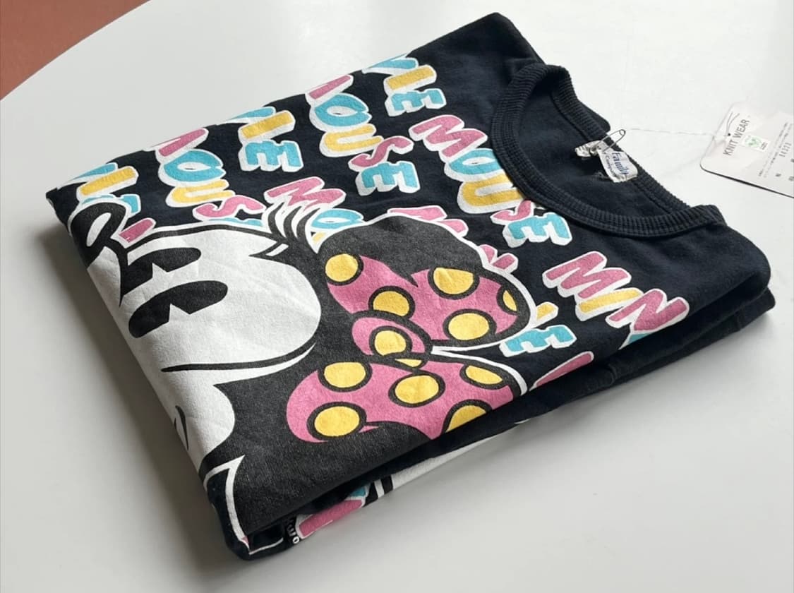 빈티지 디즈니 미니마우스 라운드 셔츠 (새제품) 상품이미지10