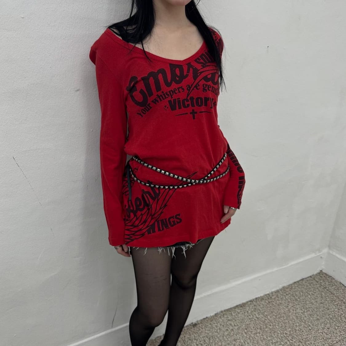 Glitz y2k back wing long sleeves 상품이미지7