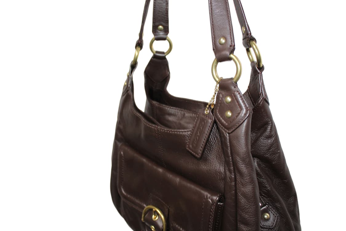 2000s Y2K COACH 코치 레더 숄더백 상품이미지3