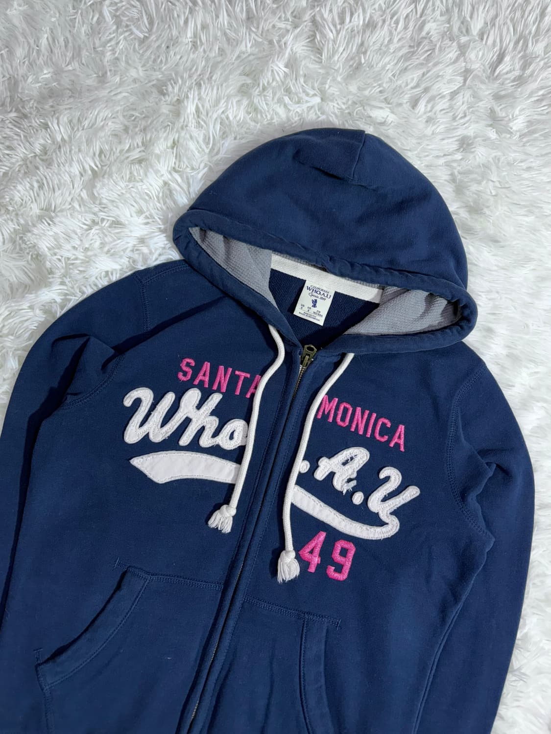 후아유 산타모니카 네이비 후드집업  상품이미지4