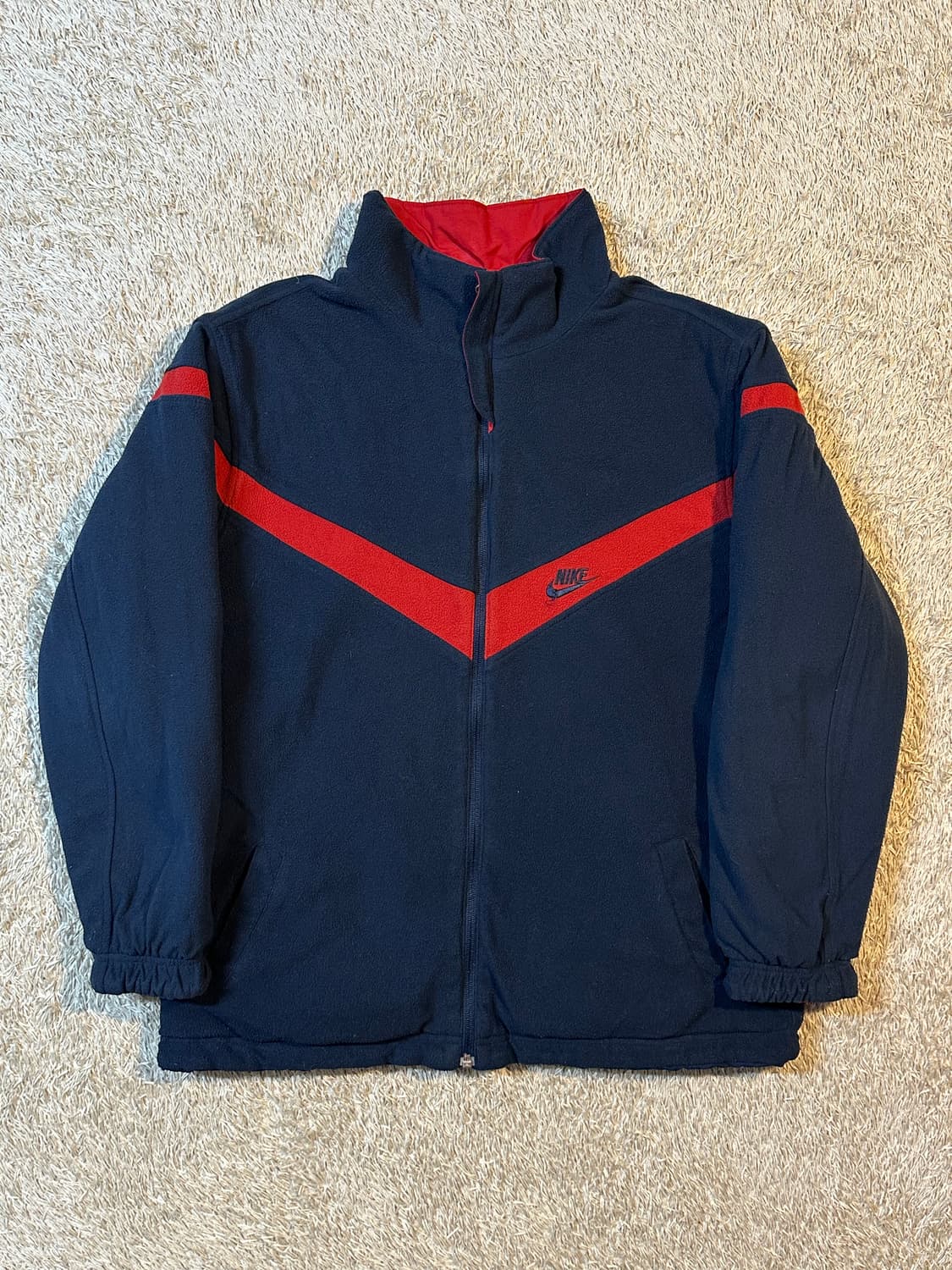 00's 나이키 올드스쿨 스우시 리버시블 배색 점퍼 자켓 상품이미지5