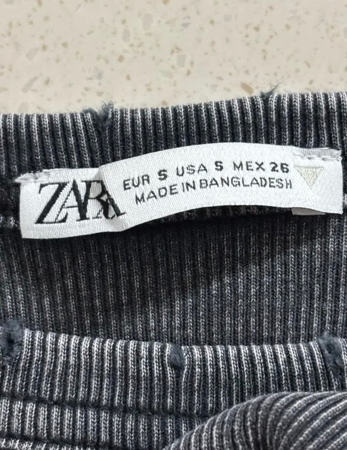 자라 워싱 골지티 상품이미지2