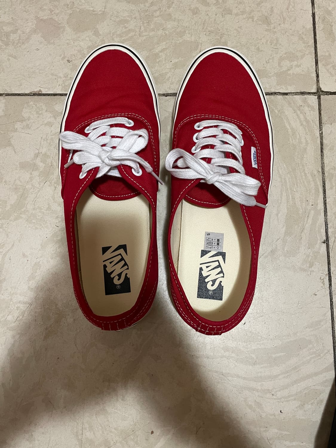 반스 프리미엄 어센틱 리이슈 44 LX 레이싱 레드 마쉬멜로우 상품이미지4