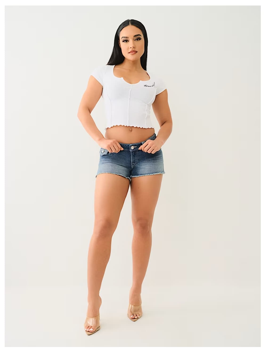 Truereligion Joey low rise frayed shorts 상품이미지2
