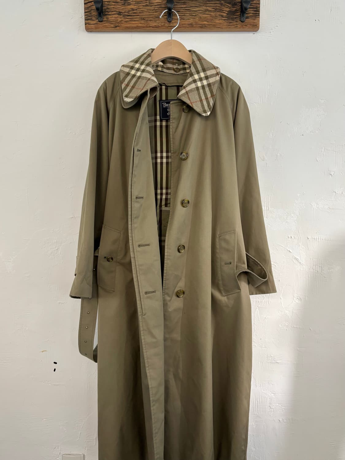 Burberry 버버리 카키베이지 카라커버 코트 상품이미지1