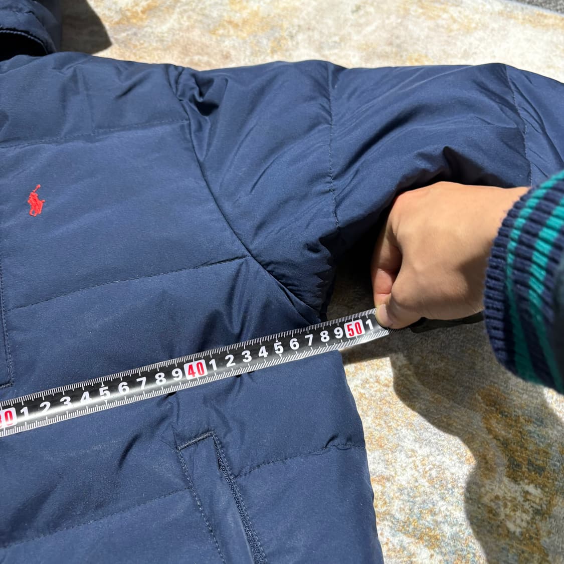 폴로 래드포니 네이비 후드패딩 상품이미지5