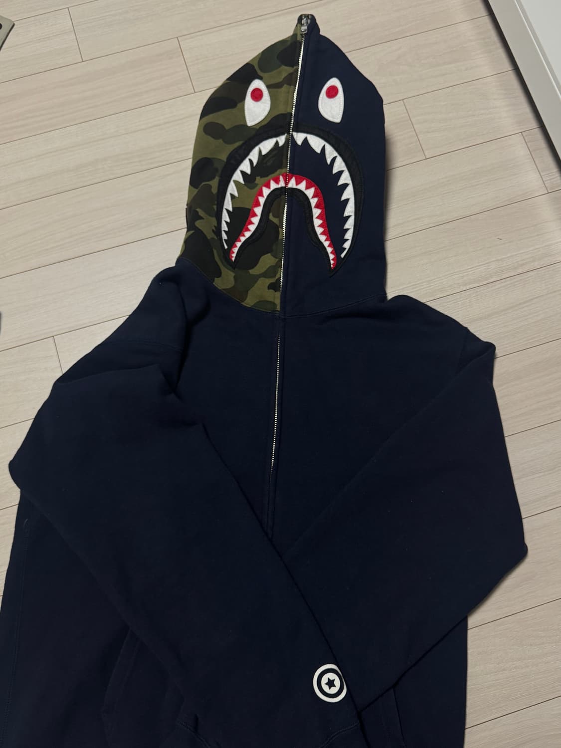 베이프 후드집업 XL 정품 네이버 상품이미지1