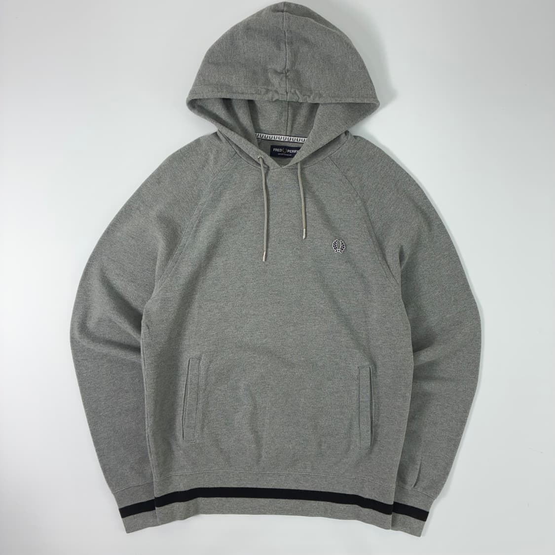 Fred perry  프레드페리 팁드 그레이 니트 후드티  상품이미지2