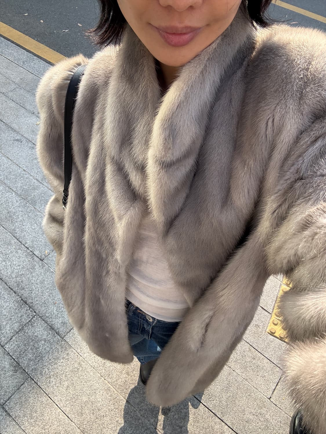 실버컬러 밍크코트  상품이미지1