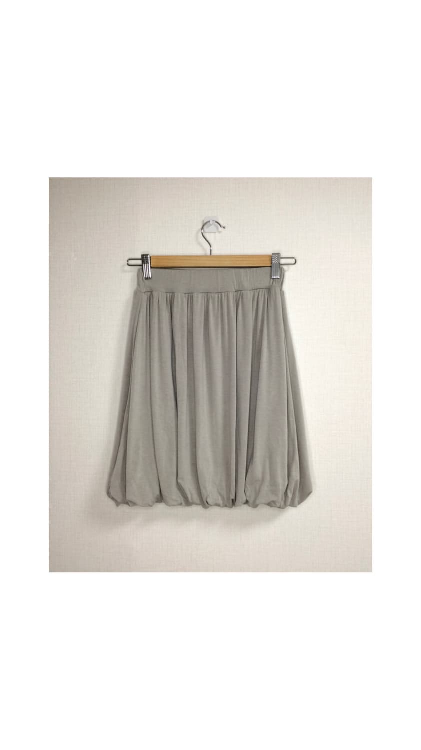 빈티지 그레이 벌룬 밴딩 스커트 상품이미지4