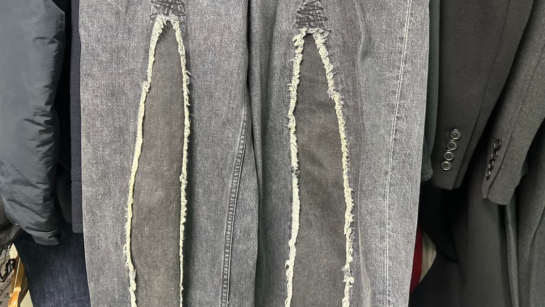 아워레가시 컷아웃 슬래쉬 풀컷 데님 38 상품이미지3