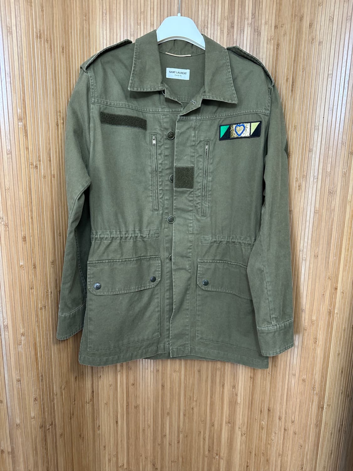 생로랑 밀리터리 패치 야상 상품이미지1