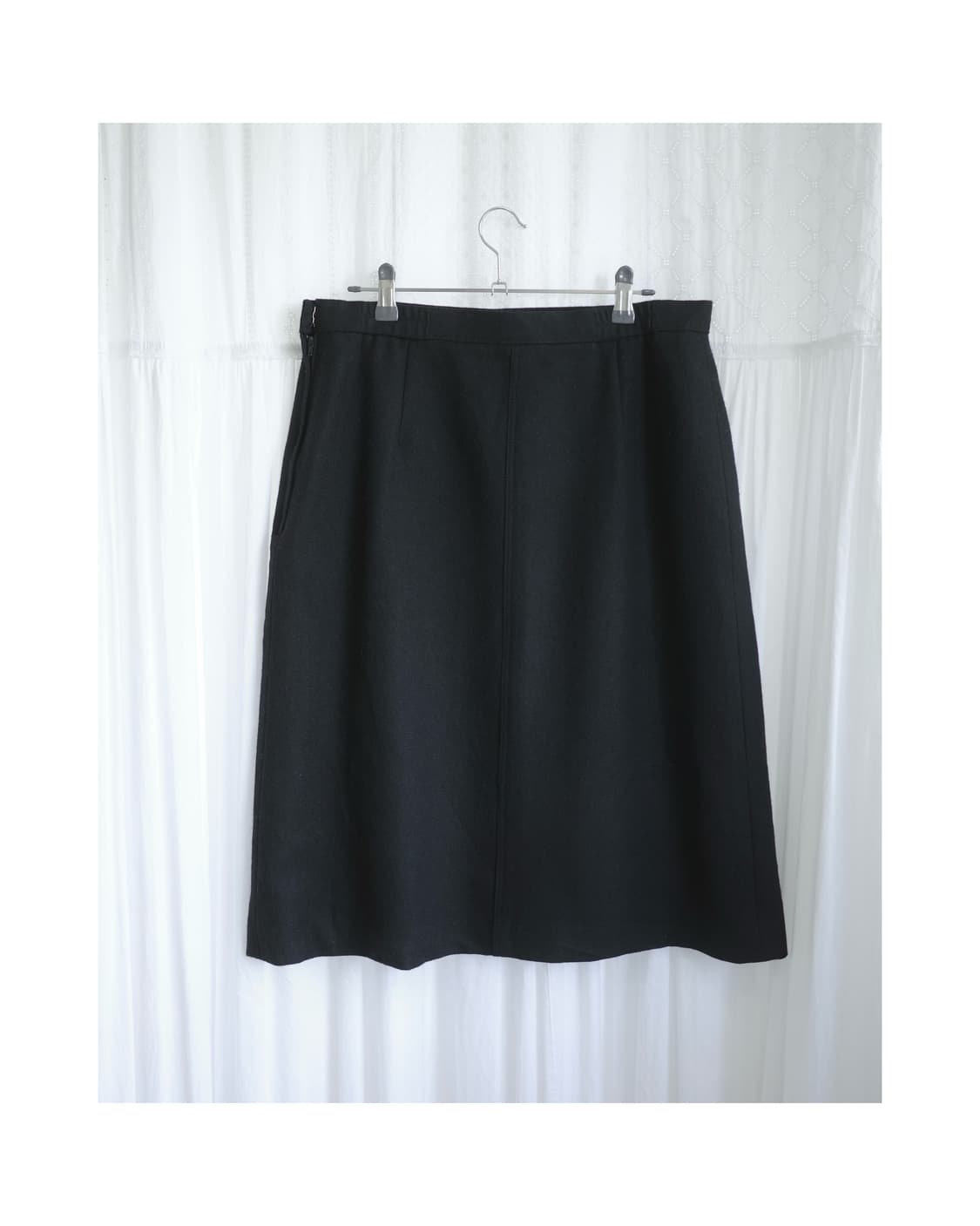 Black pintuck skirt 상품이미지4