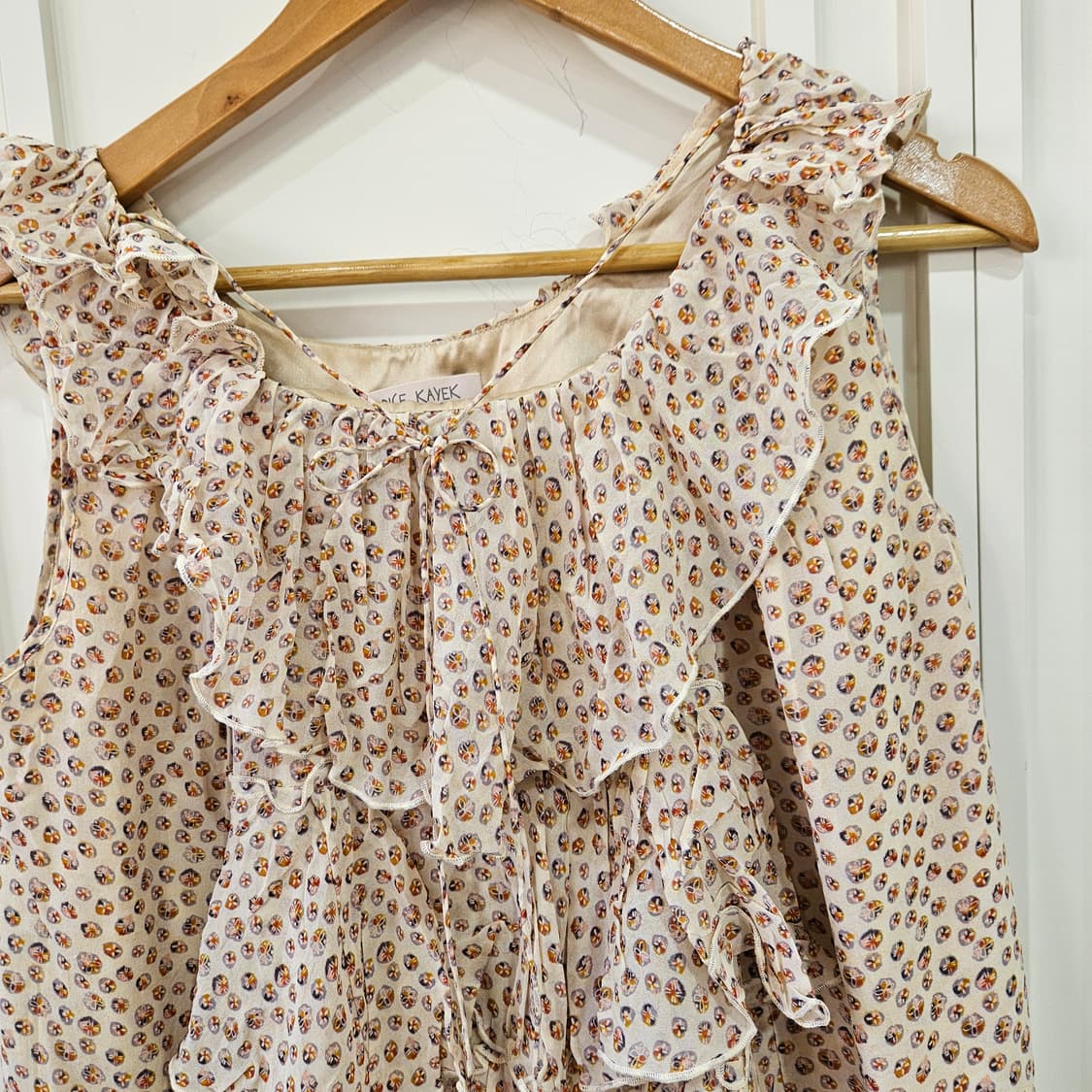 DICE KAYEK실크 프릴 원피스 상품이미지2