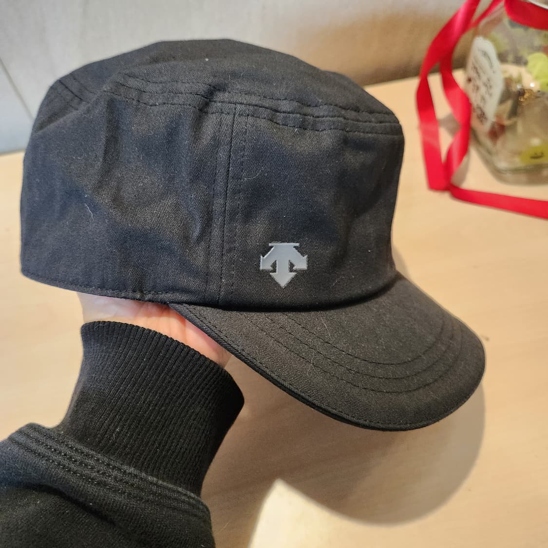 Descente 블랙 밀리터리 캡 | 테크 스트릿 무드 상품이미지2