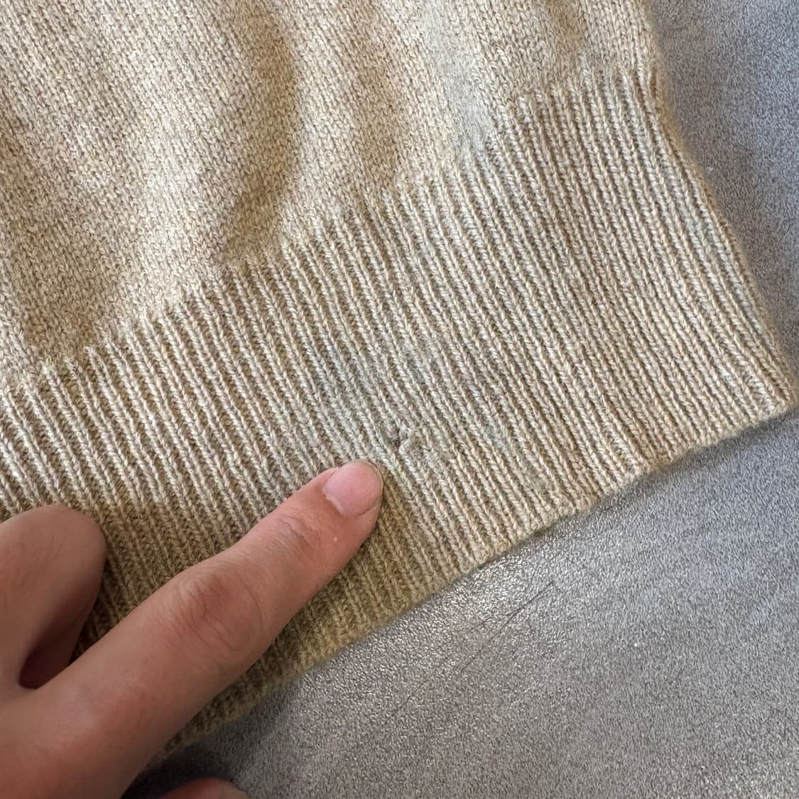 폴로 정품 베이지 렘스울 니트  상품이미지6