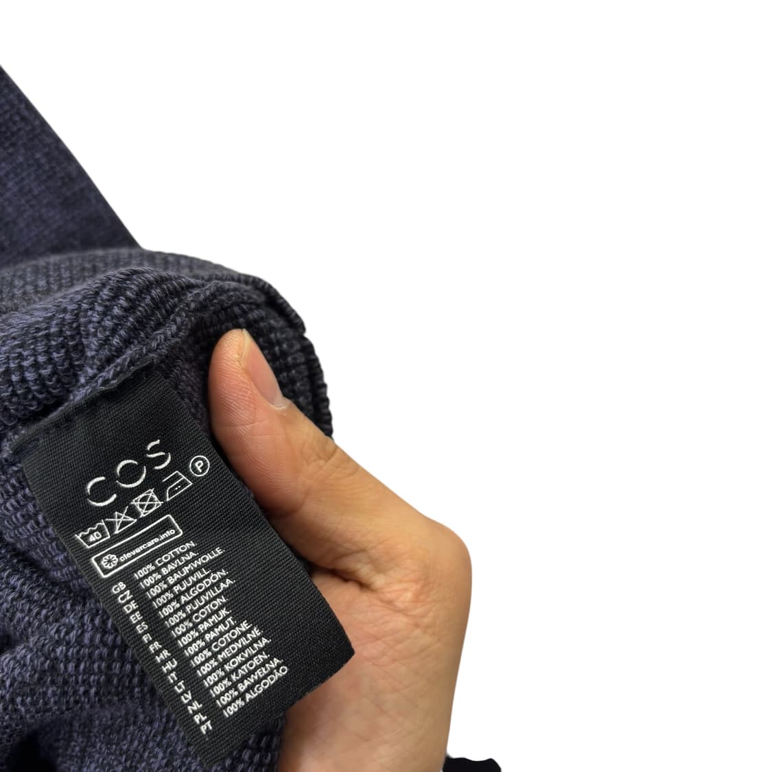 코스 퍼플 코튼 크루넥 니트 상품이미지4