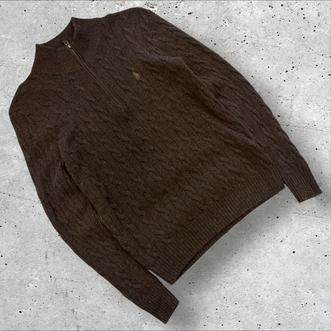 [XS] 폴로 랄프로렌 신형큐알 울 캐시미어 브라운 니트 B916 상품이미지1