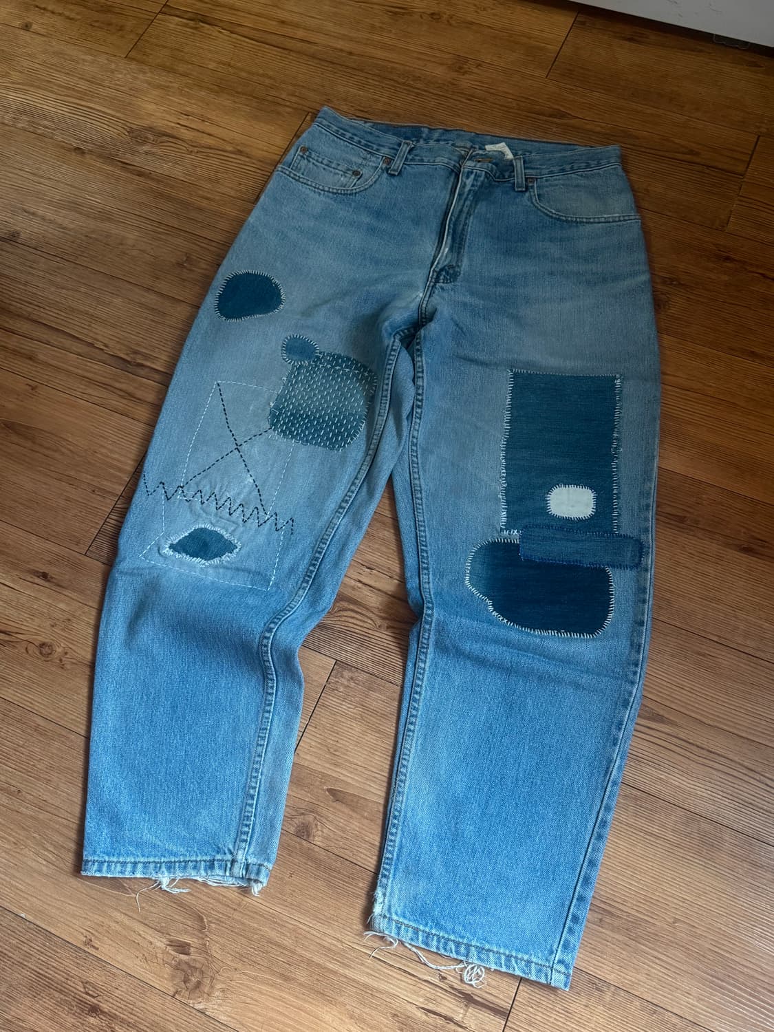 90s CANADA 리바이스 560 패치워크 34/30 상품이미지1