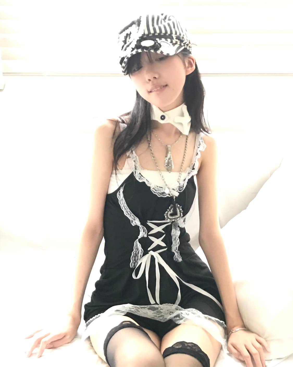 Mini cubic necktie chain necklace 상품이미지3