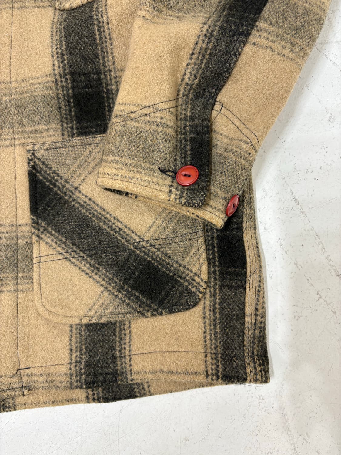 90‘s vtg  monogram Flannel  Work Jacket. 상품이미지8